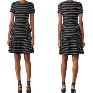 Hutch Stripe Eleanor Hourglass Short Sleeve Sheath Dress Size Small